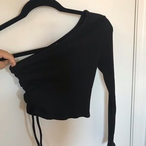 Fashion Nova one shoulder crop top